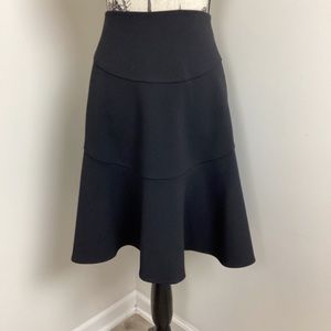 Ivanka Trump Women’s Black Tiered Godet (Circle Flowy bottom hem) MiniSkirt